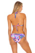 Luli Fama Pink Lagoon Halter bikini top